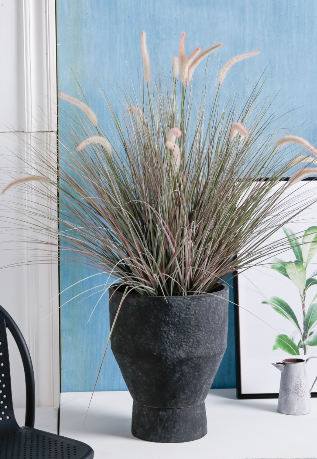 Slate Stone Flute Planter