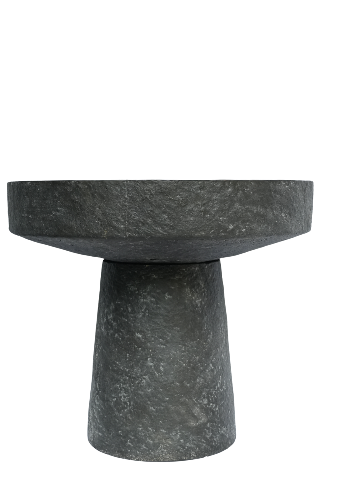 Slate Stone Flat Round Planter