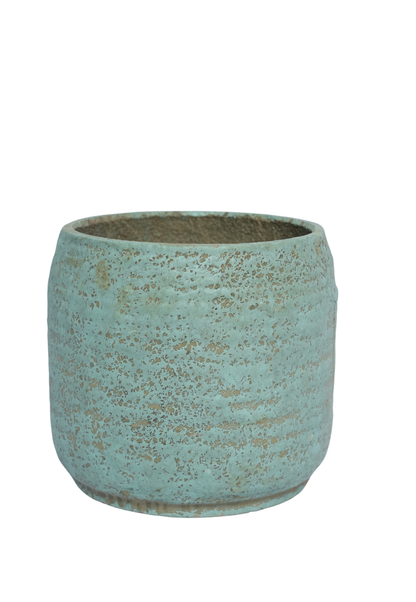 Turquoise Round Planter