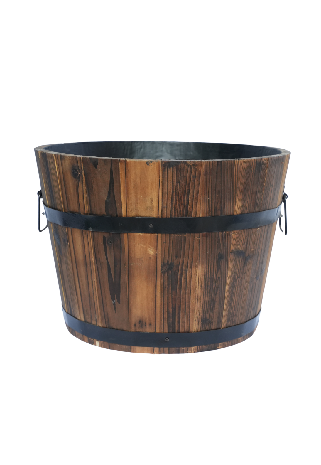 Wooden Barrel Planter