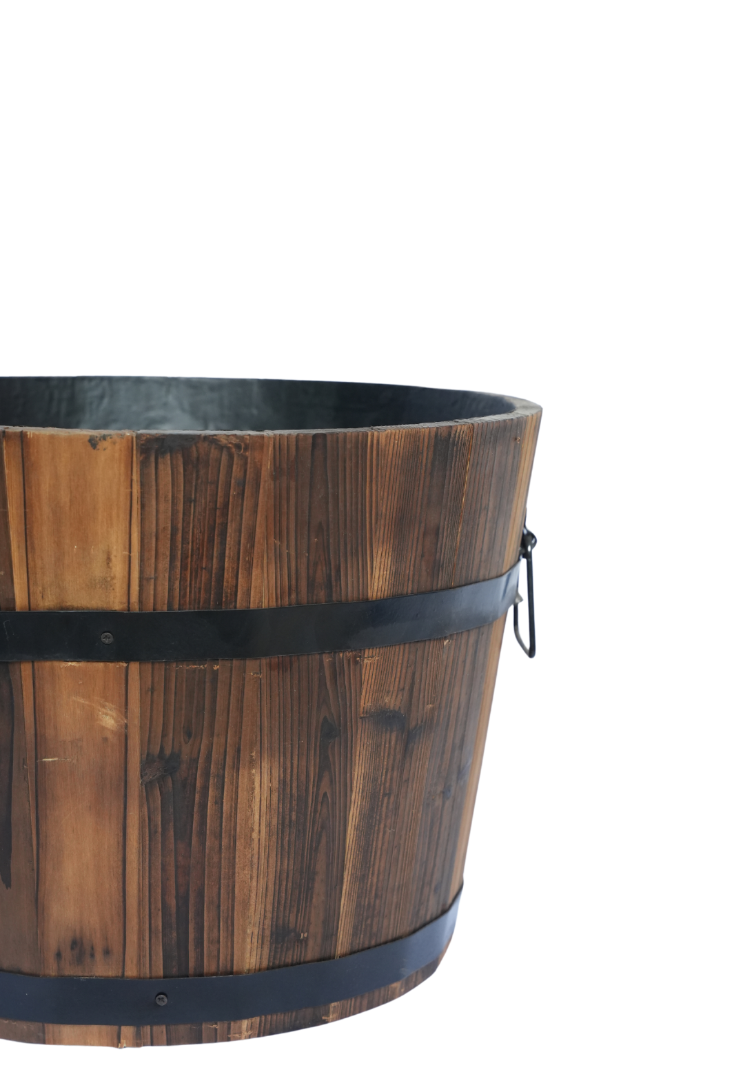 Wooden Barrel Planter