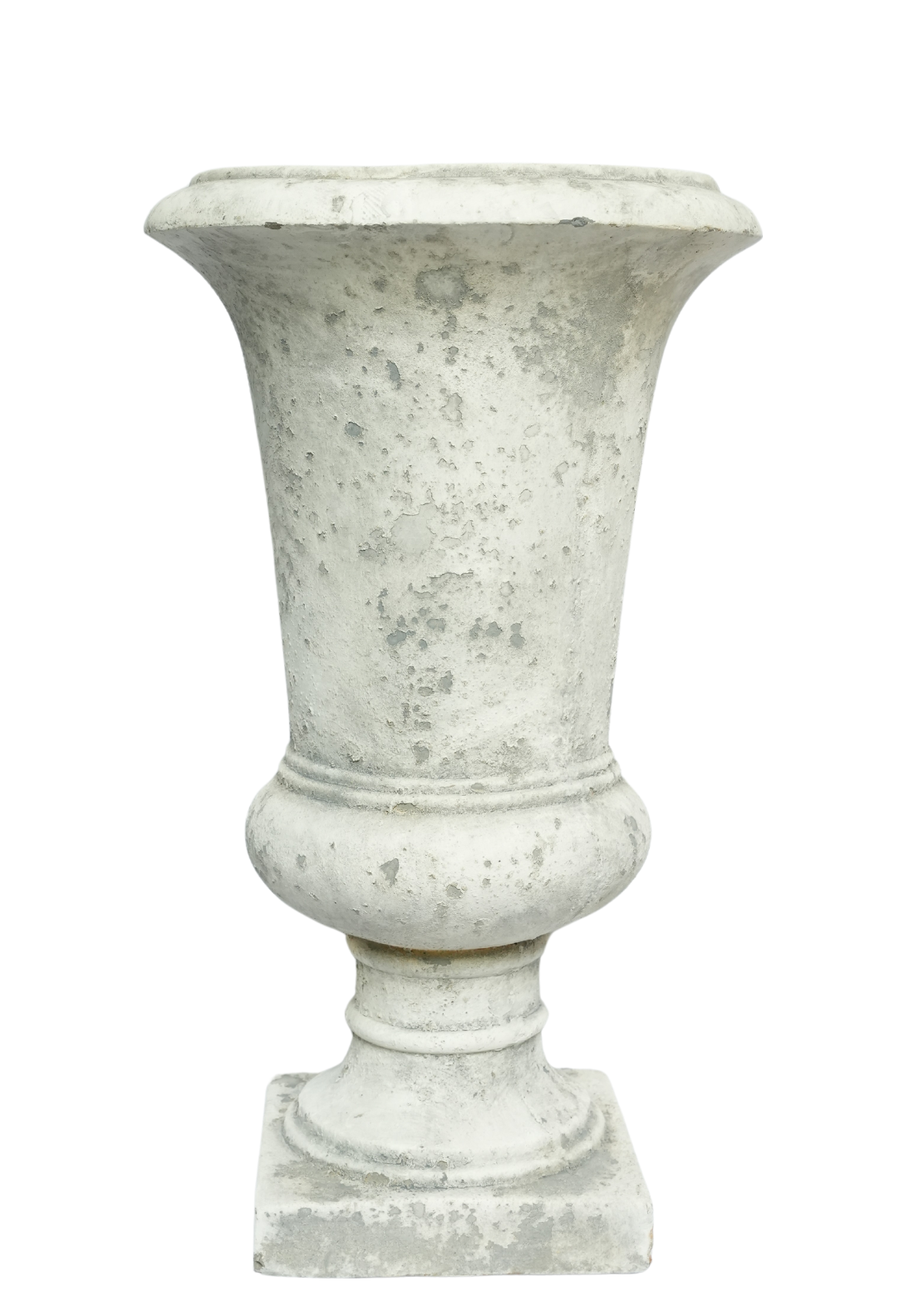 Weathered White Urn Planter