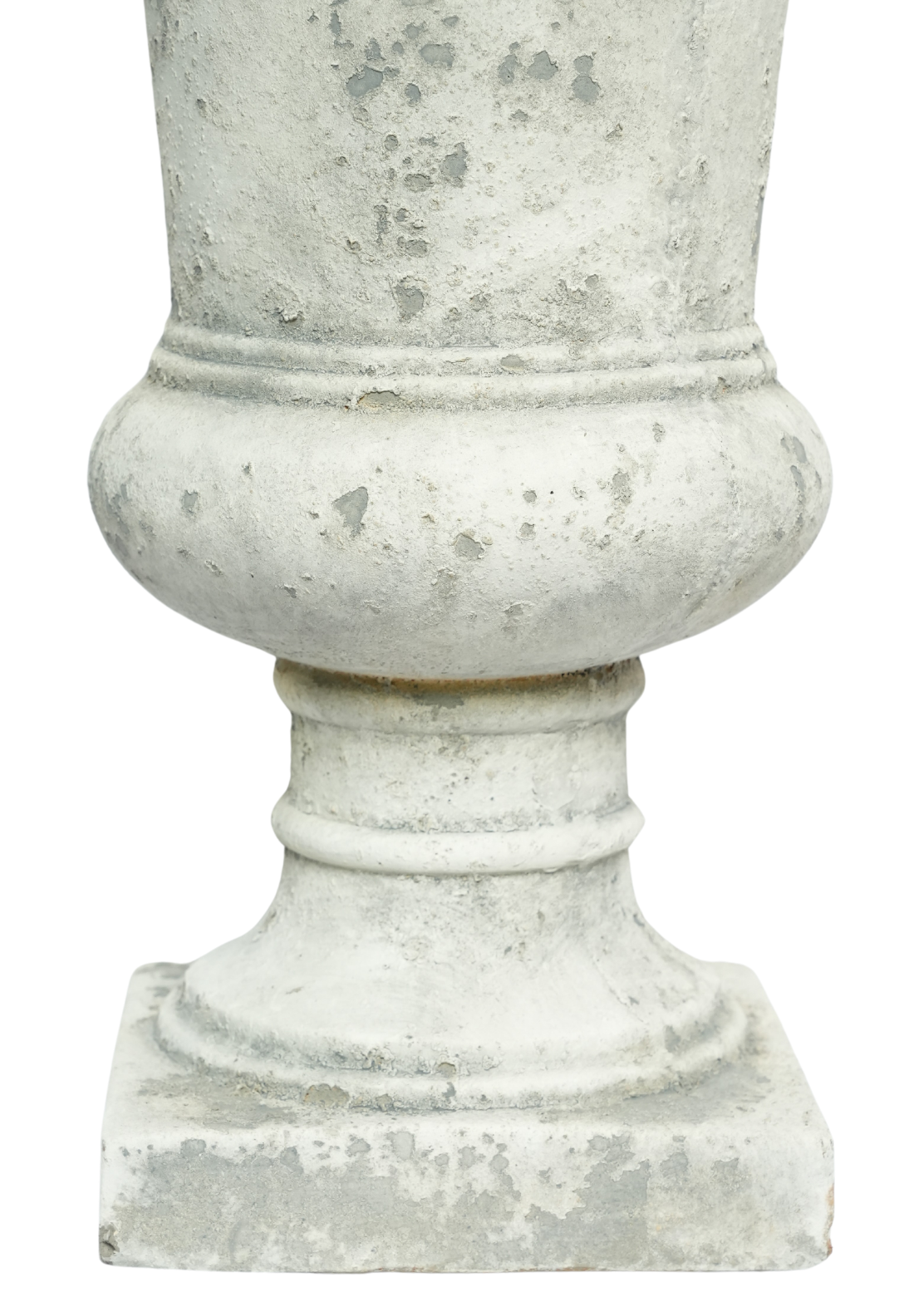 Weathered White Urn Planter