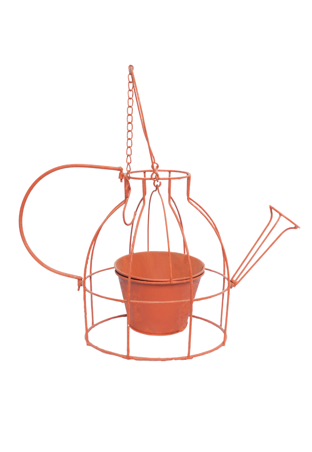 Rustic Watering Can Hanging Planter