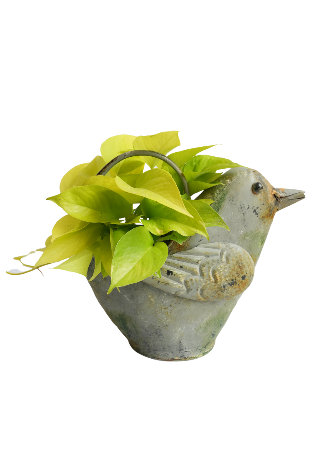 Metal Bird Planter