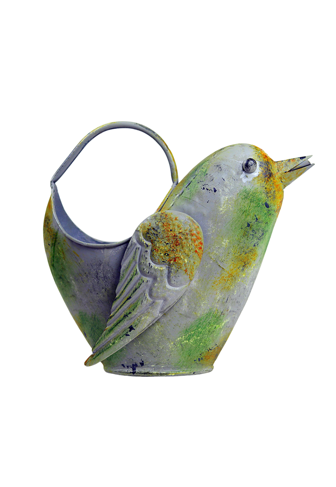 Metal Bird Planter